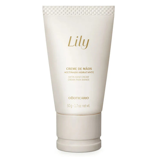 Creme hidratante para mãos Acetinado Lily by Boticário, 50g