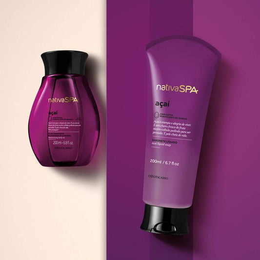 Sabonete Líquido corporal Açaí Nativa Spa, 200ml