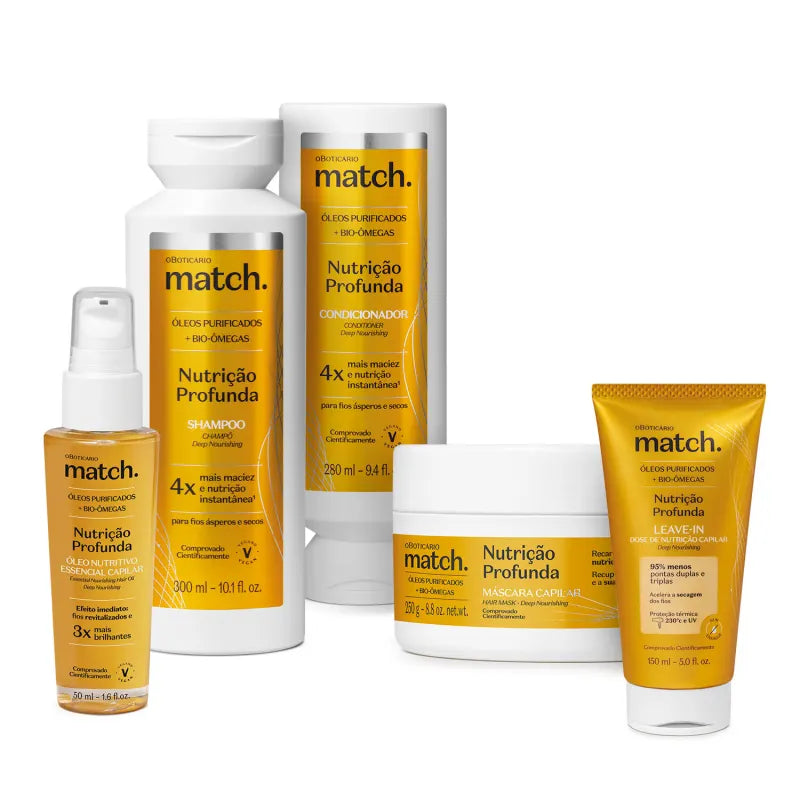 Shampoo Match Nutrição by Boticário, 300ml