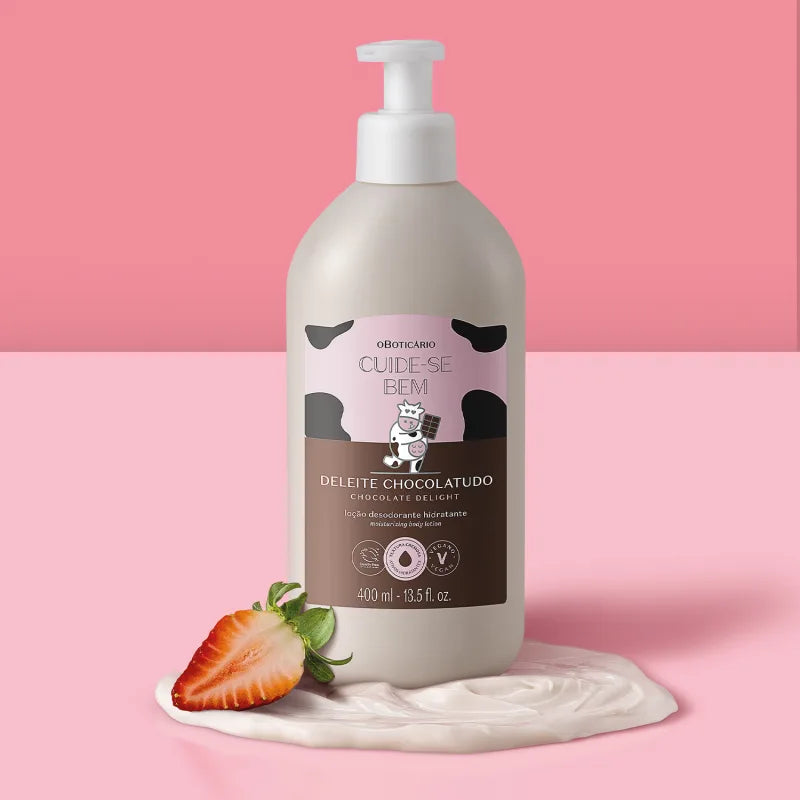 Loção Hidratante corporal Chocolatudo Cuide-se Bem by Boticário, 400ml