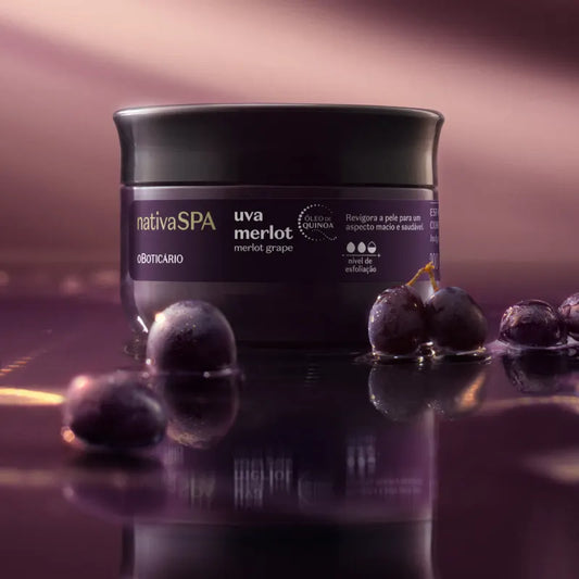 Esfoliante Corporal Merlot Grape Nativa Spa by Boticário, 200g