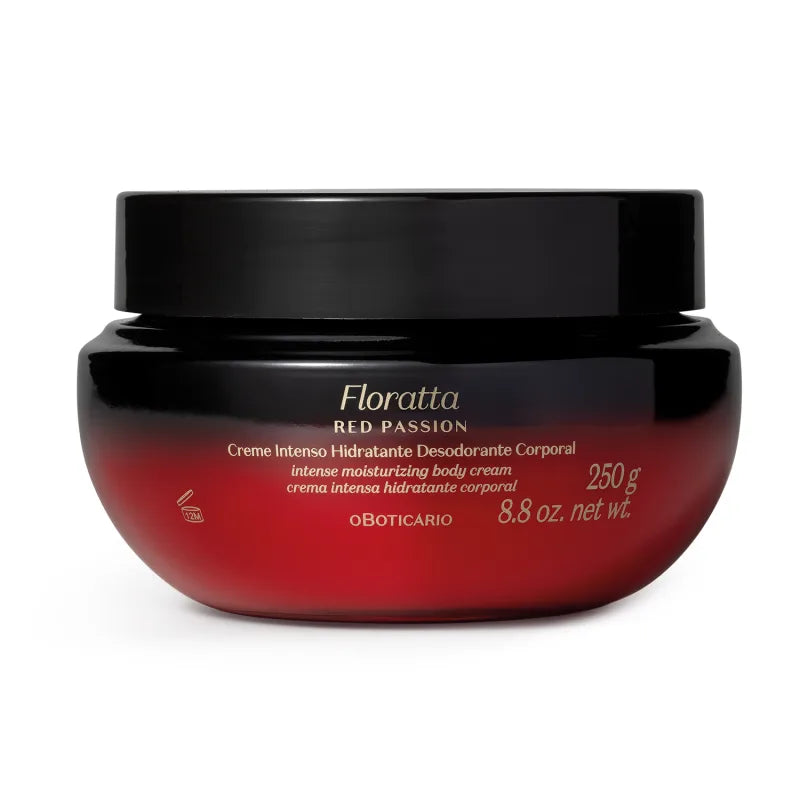 Creme Intenso Hidratante Corporal Intenso Floratta Red Passion, 250g