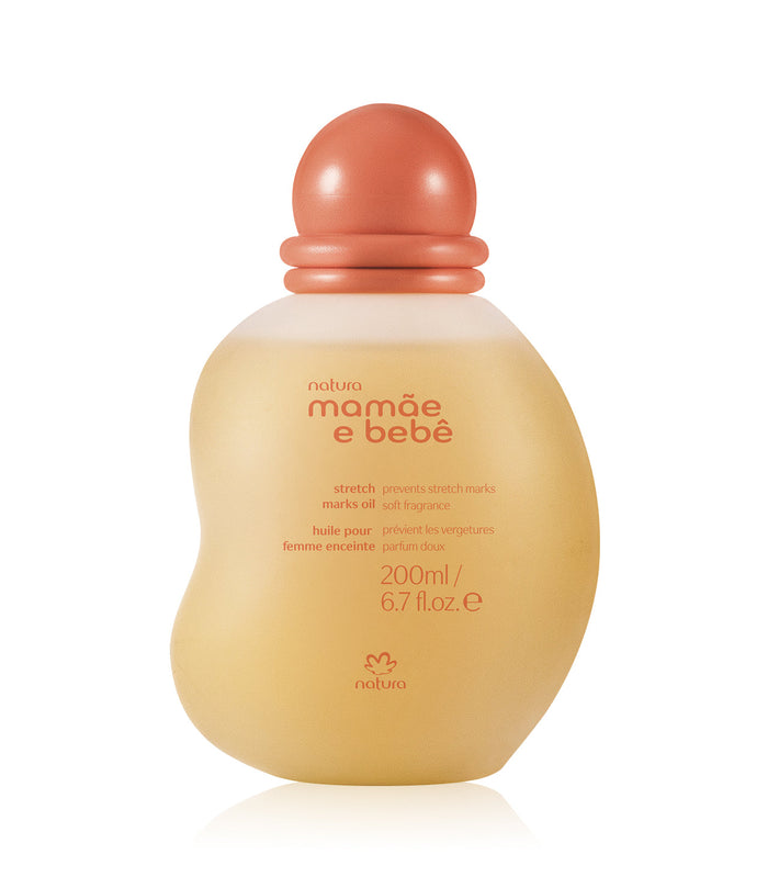 Óleo corporal para estrias Mamãe & Bebé Natura, 200ml