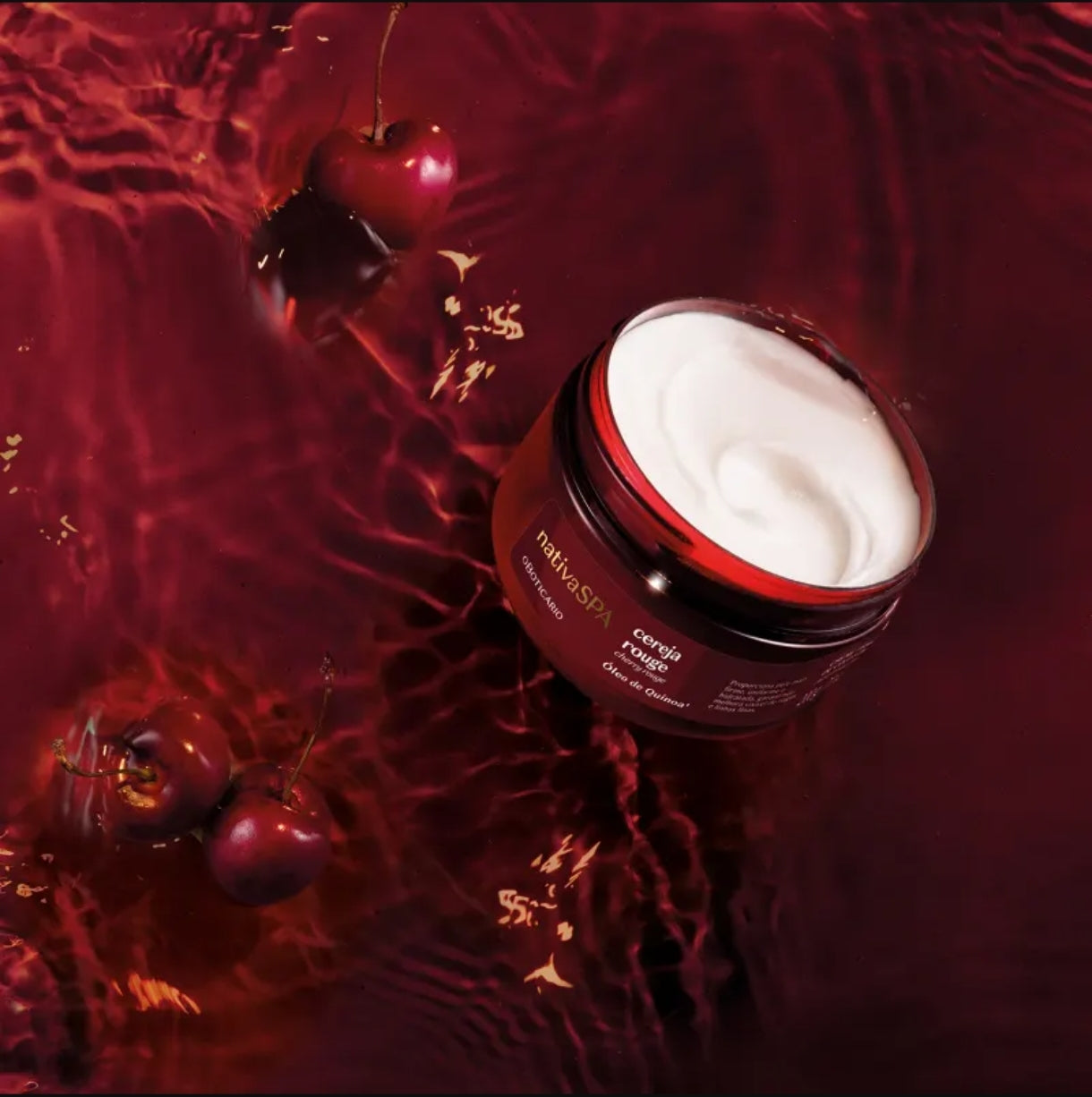 Creme Reafirmador do Colo Cereja Rouge Nativa Spa, 200g