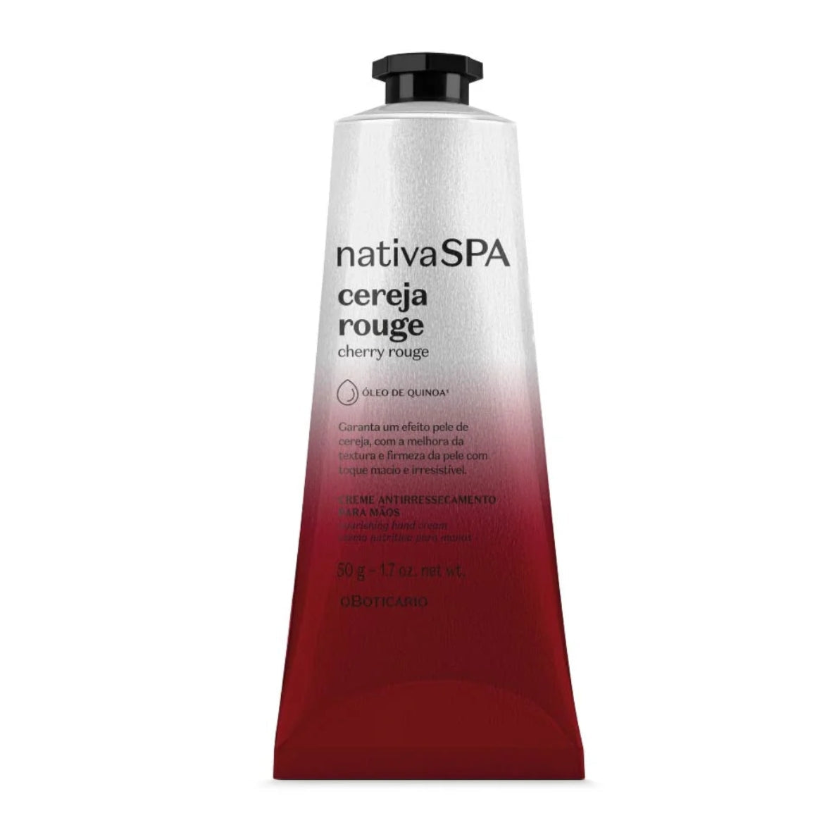 Creme Hidratante para mãos com pele ressecada Cereja Rouge Nativa Spa, 75g