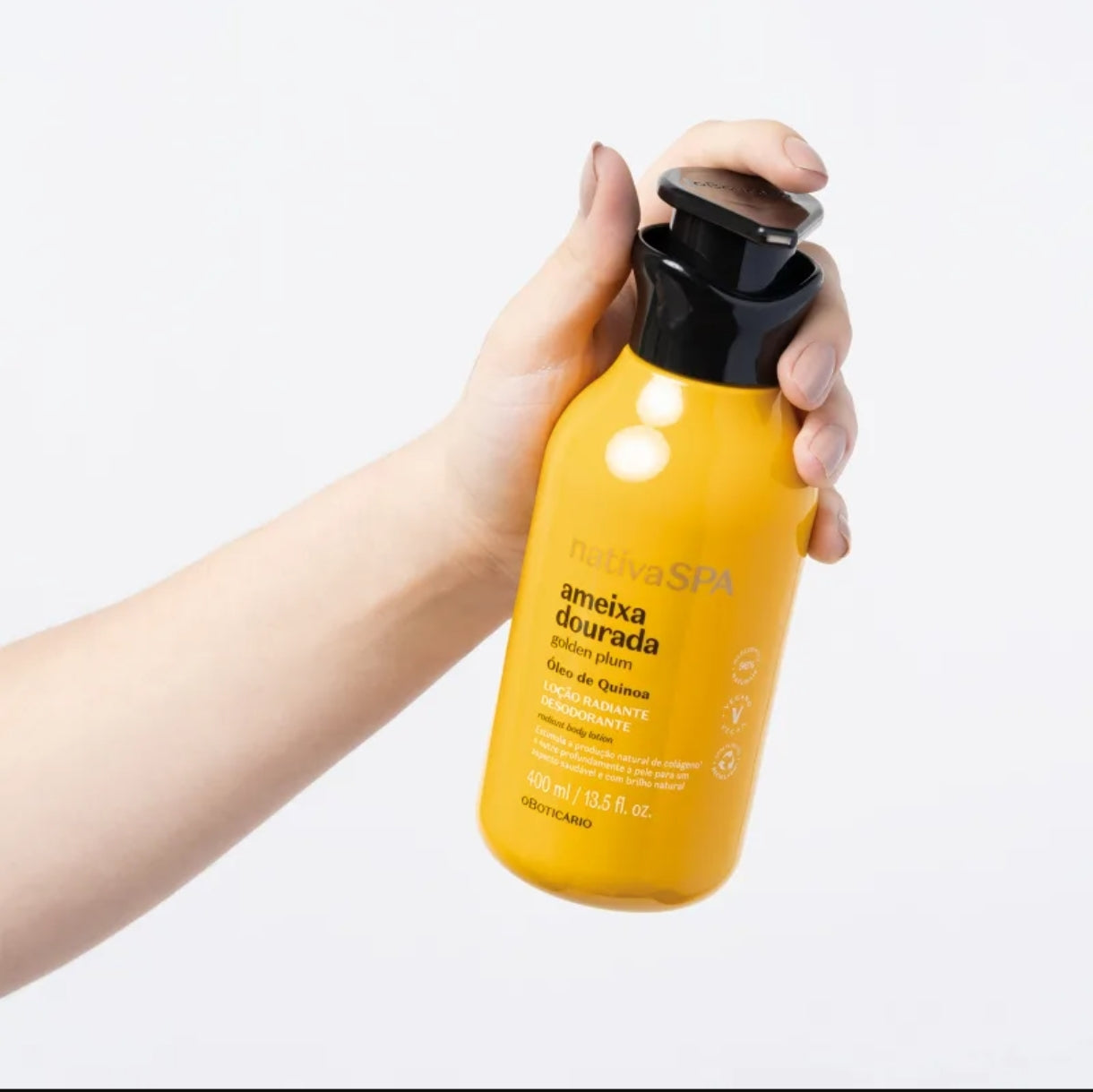 Loção Hidratante corporal Ameixa Dourada Nativa Spa, 400ml