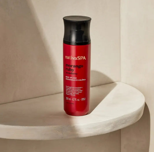 Body Splash Morango Ruby Nativa Spa by Boticário, 200ml