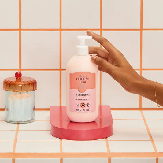 Loção Hidratante corporal Pessegura Cuide-se Bem by Boticário, 400ml