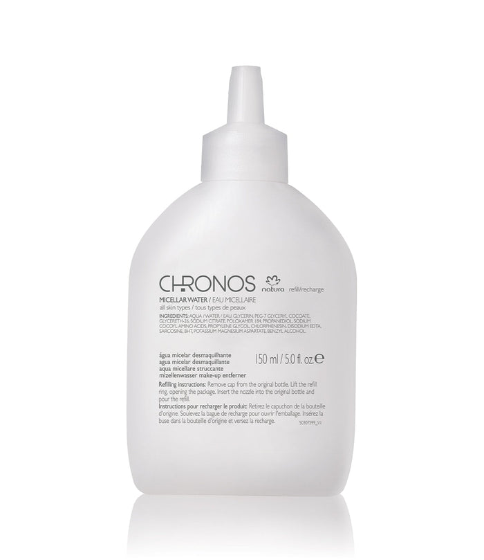 Refil Água Micelar de Limpeza facial Chronos, 150ml