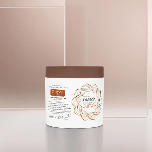Creme para pentear cabelos crespos Match Ciência das Curvas by Boticário, 450ml