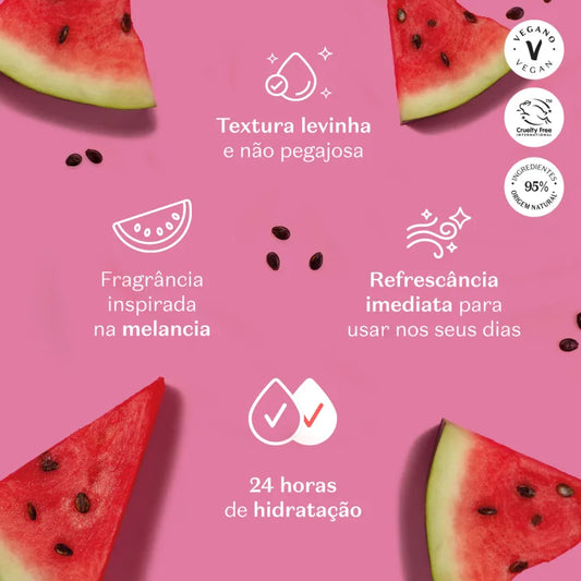 Gel Hidratante Refrescante corporal Melancia Cuide-se Bem by Boticário, 200g