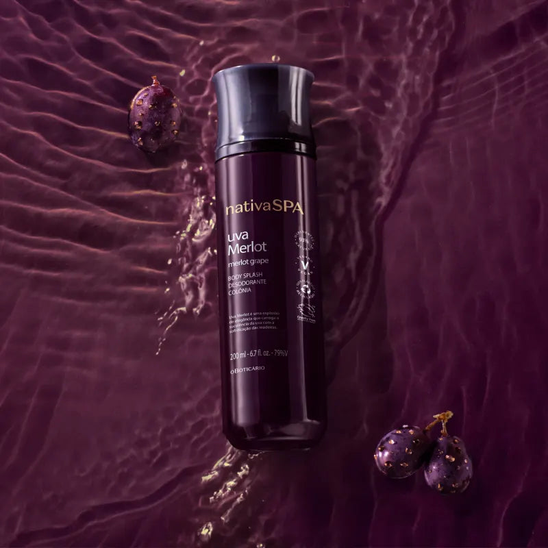 Body Splash Merlot Grape Nativa Spa by Boticário, 200ml