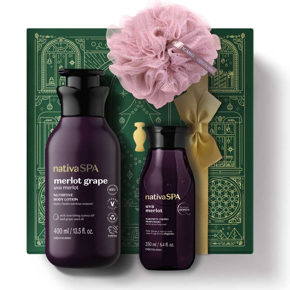 Coffret 2 Merlot Grape Nativa Spa by Boticário