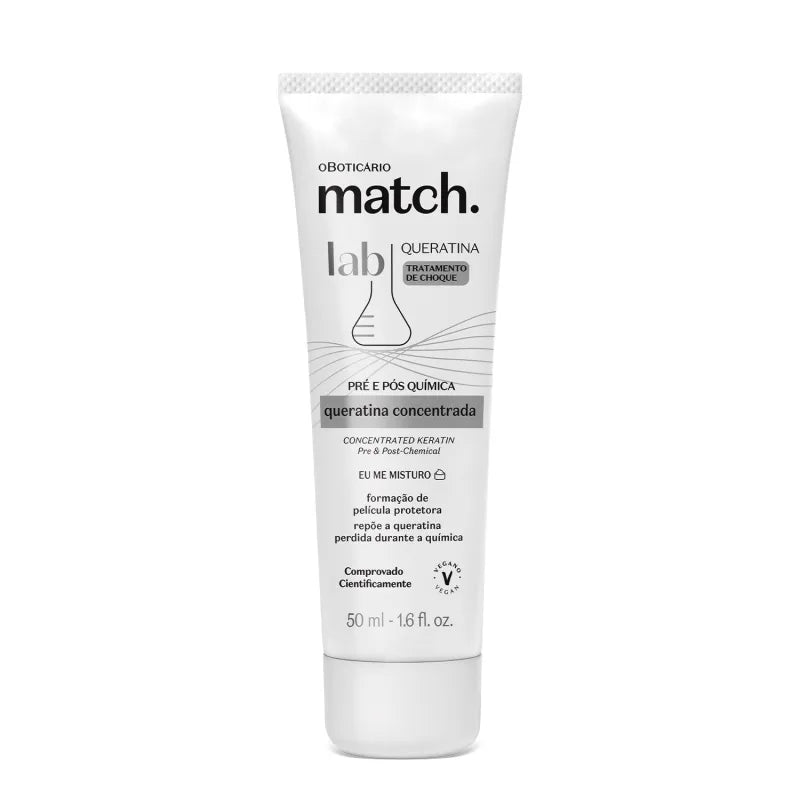 Queratina Concentrada Match Lab by Boticário, 50ml