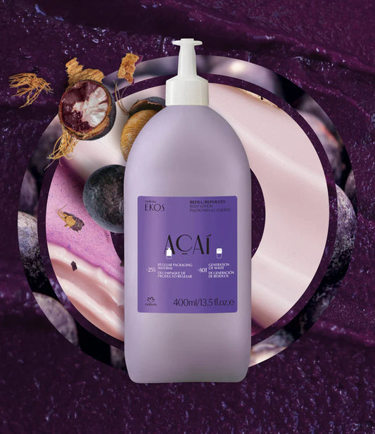 Refill Loção Hidratante corporal Açaí Ekos Natura, 400ml