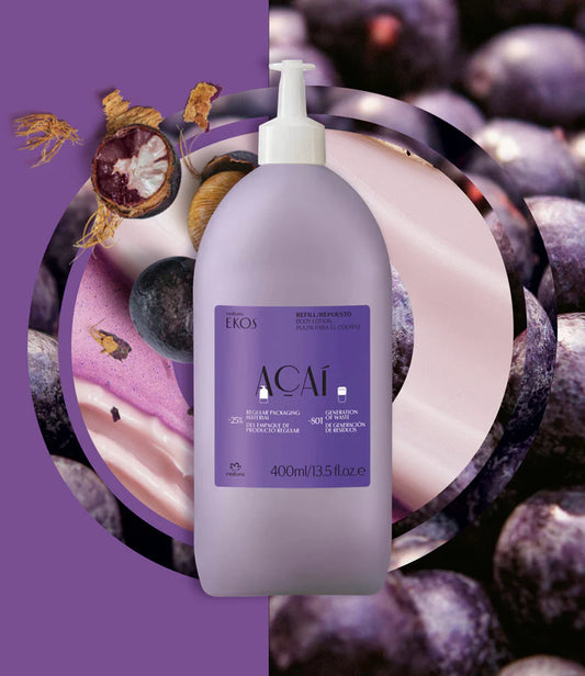 Refill Loção Hidratante corporal Açaí Ekos Natura, 400ml