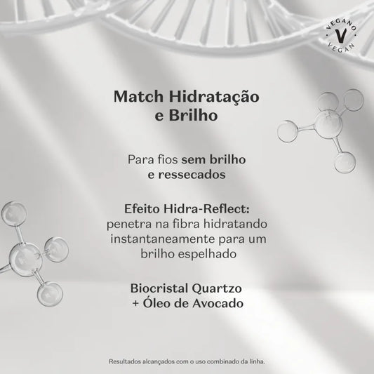 Shampoo Match Hidratação e Brilho by Boticário, 300ml