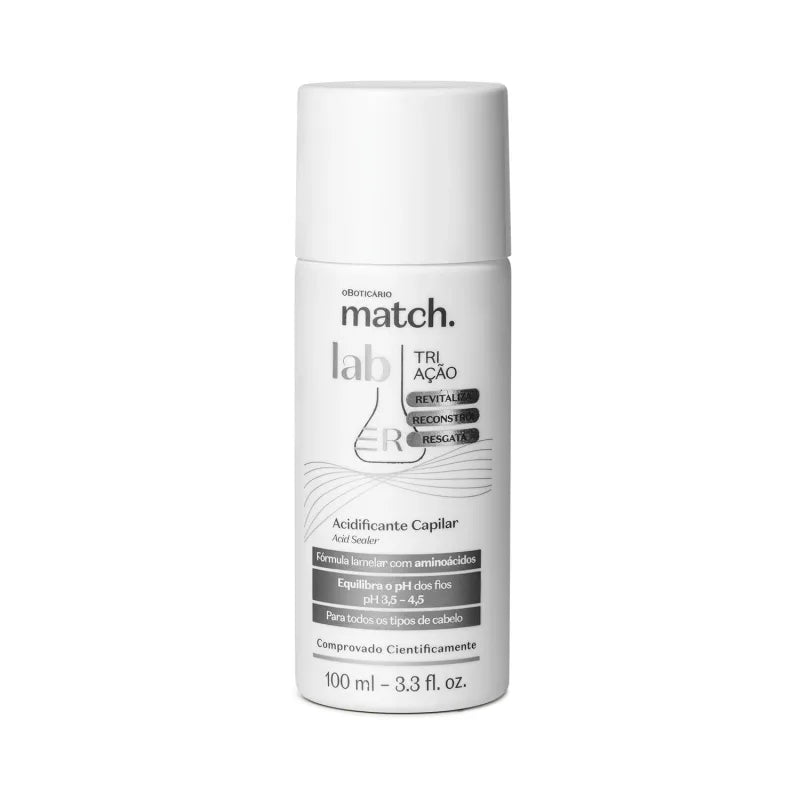 Acidificante Capilar Match Lab by Boticário, 100ml