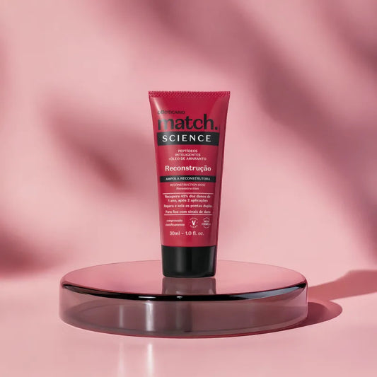 Ampola Capilar Match Science Reconstrução by Boticário, 30 ml