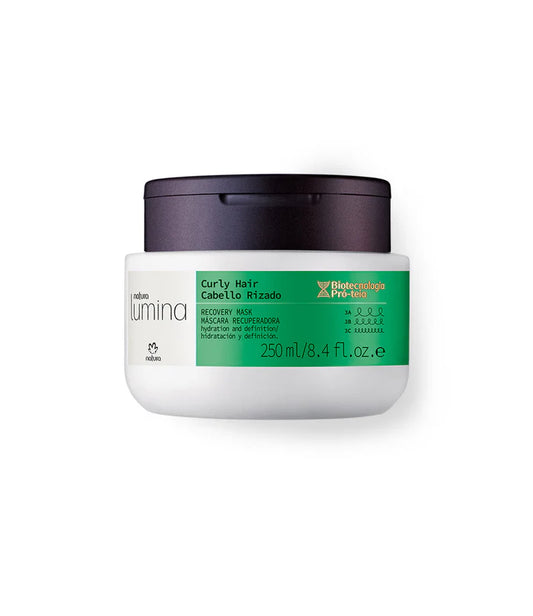Máscara Capilar de Recuperação para cabelo encaracolado Lumina Natura, 250ml