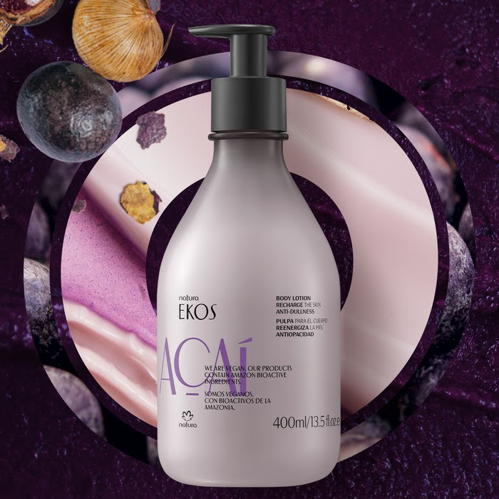 Loção Hidratante corporal Ekos Açaí Natura, 400ml