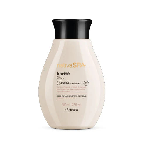 Óleo hidratante corporal Karité Nativa Spa by Boticário, 200ml