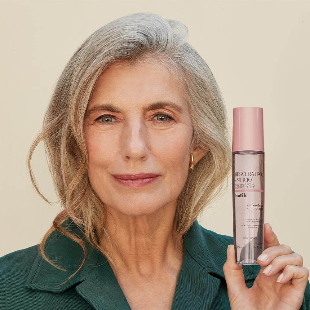 Bruma Facial Refrescante Resveratrol + Silício Botik, 110ml