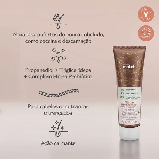 Sérum Revitalizador para o couro cabeludo Match Ciência das Curvas by Boticário, 50ml