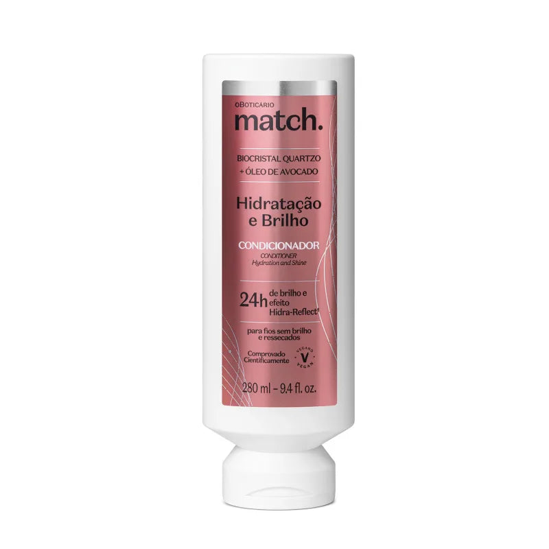 Condicionador Match Hidratação e Brilho by Boticário, 280ml