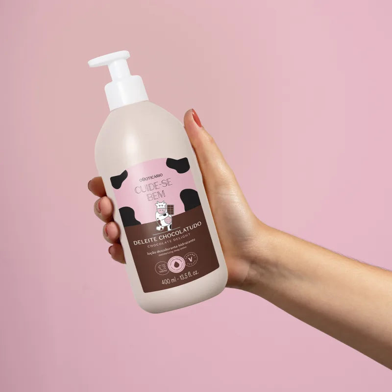 Loção Hidratante corporal Chocolatudo Cuide-se Bem by Boticário, 400ml