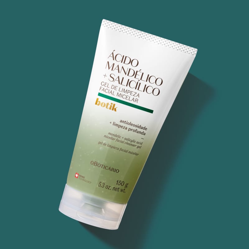 Gel de Limpeza Facial Micelar Ácido Mandélico + Salicílico Botik, 150g
