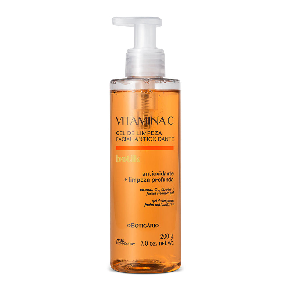 Gel de Limpeza Facial Antioxidante Vitamina C Botik, 200g