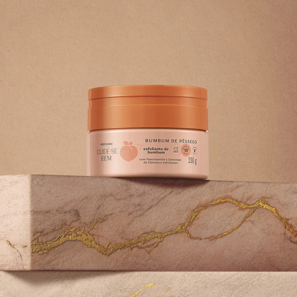 Creme Esfoliante Bum-bum Pessêgo Cuide-se Bem by Boticário, 230g