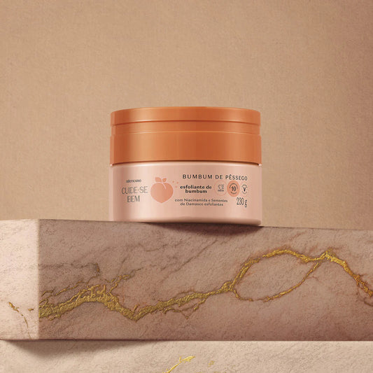 Creme Esfoliante Bum-bum Pessêgo Cuide-se Bem by Boticário, 230g