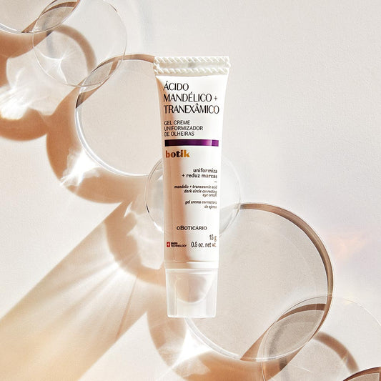 Gel Creme Uniformizador de Olheiras Ácido Mandélico + Tranexâmico Botik, 15g