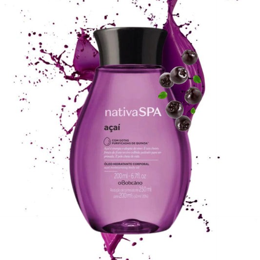 Óleo Hidratante corporal Açaí Nativa Spa, 200ml