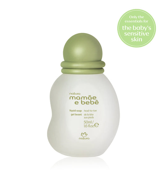 Sabonete Líquido Bebé Mamãe & Bebé Natura, 50ml