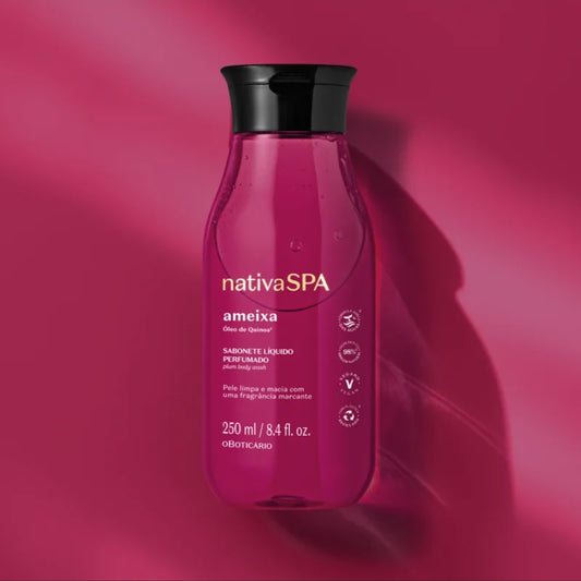 Sabonete Líquido corporal perfumado Ameixa Nativa Spa, 250ml