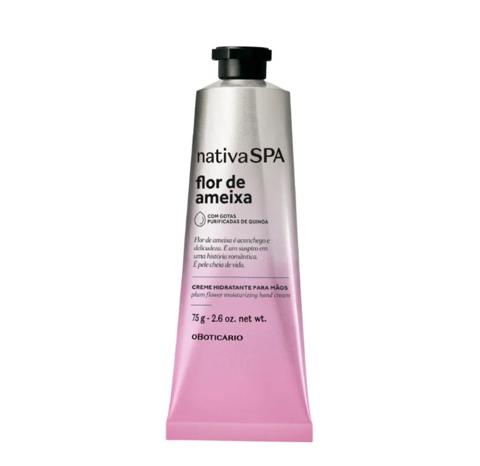 Creme Hidratante para mãos Flor de Ameixa Nativa Spa, 75g