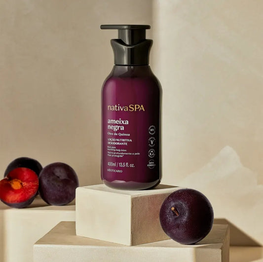 Loção Hidratante corporal Ameixa Negra Nativa Spa, 400ml