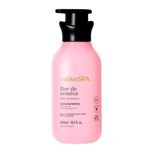 Loção Hidratante corporal Flor de Ameixa Nativa Spa, 400ml