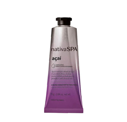 Creme Hidratante para mãos Açaí Nativa Spa, 75g