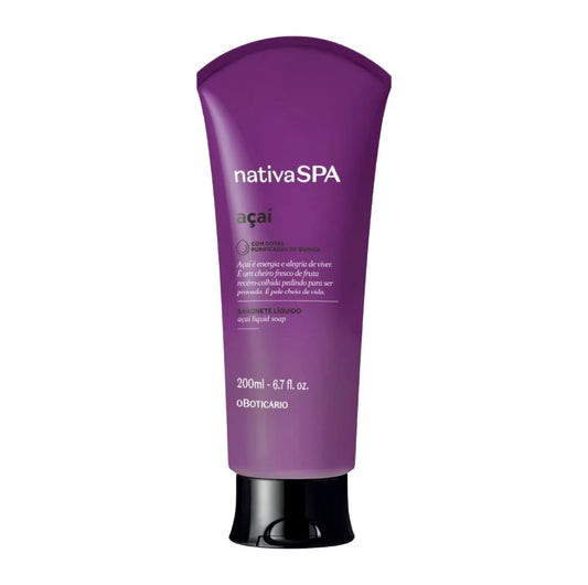 Sabonete Líquido corporal Açaí Nativa Spa, 200ml