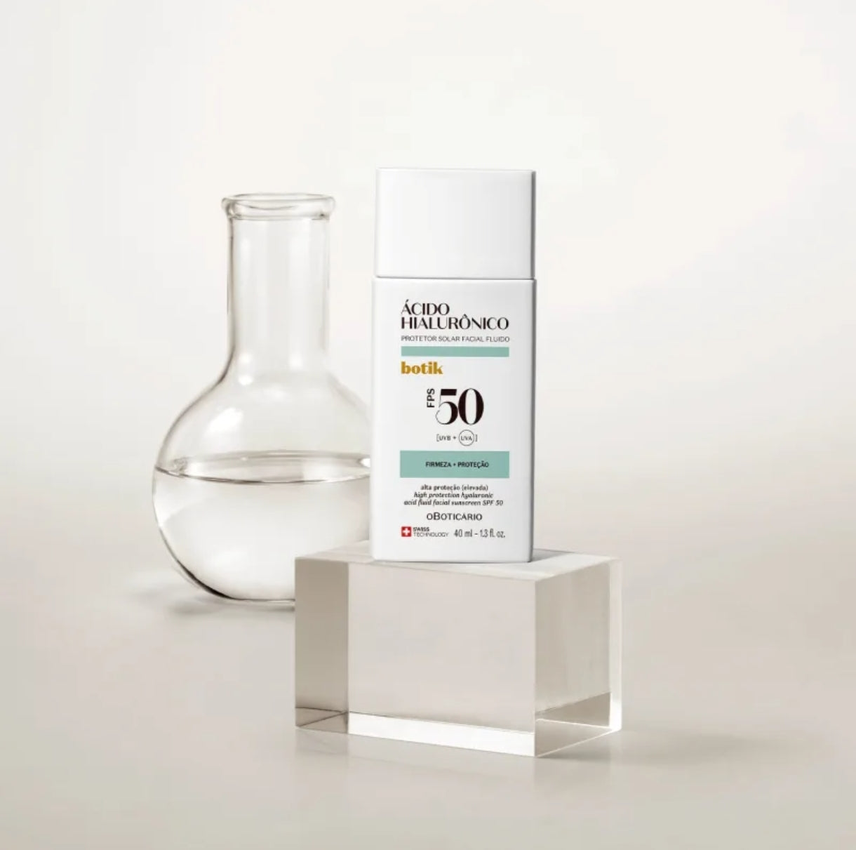 Protetor Solar Facial Fluído FSP 50 Botik, 40ml