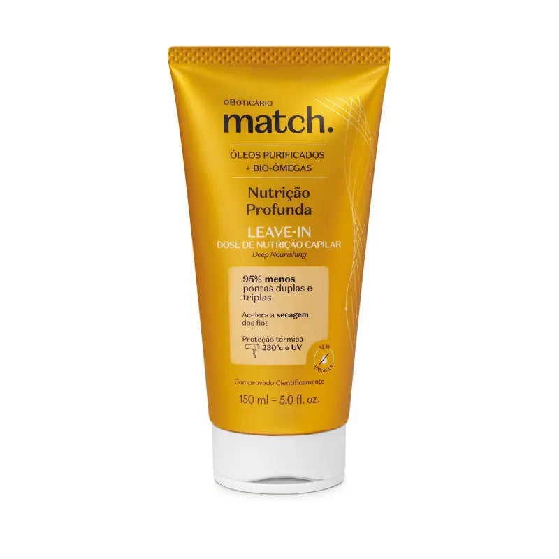 Leave-In Nutrição Capilar Match Nutrição by Boticário, 150ml
