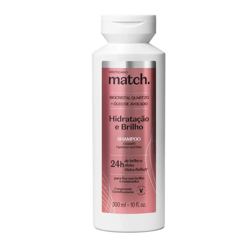 Shampoo Match Hidratação e Brilho by Boticário, 300ml