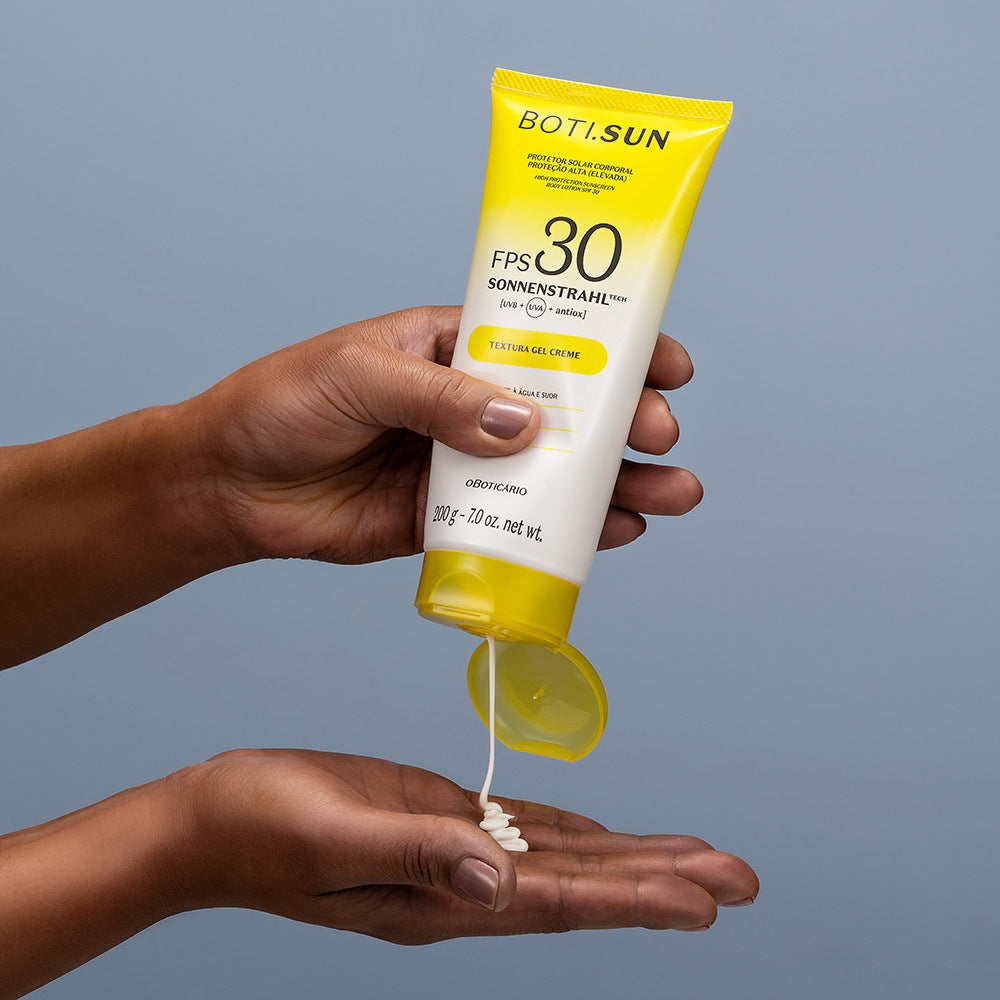 Boti Sun Protetor Solar Gel Creme corporal FSP 30, 200g