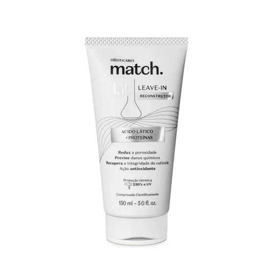 Leave-In Reconstrutor Match Lab by Boticário, 150ml
