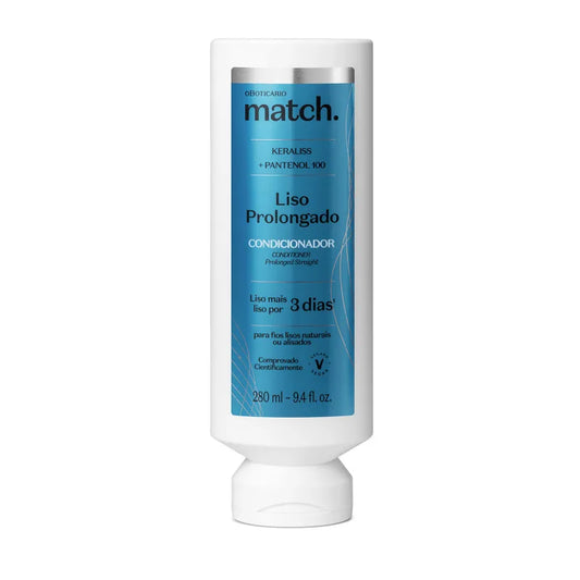 Condicionador Liso Prolongado Match by Boticário, 280ml