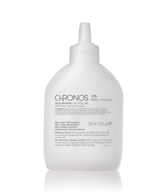 Refil Água Micelar de Limpeza facial Chronos, 150ml